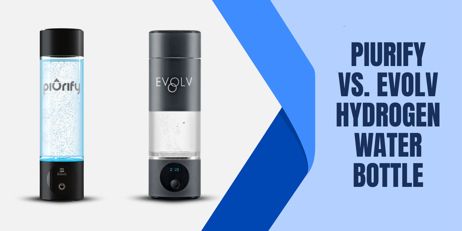 Purify vs. Evolv Hydrogen Water Bottle