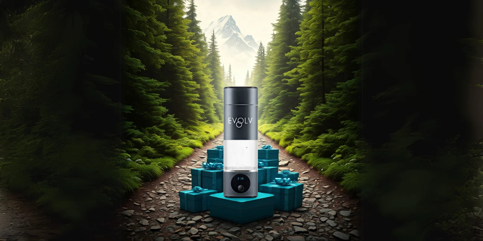 Get Into The Holiday  Season: The Evolv Hydrogen Water Bottle – A Gift of Wellness and Joy