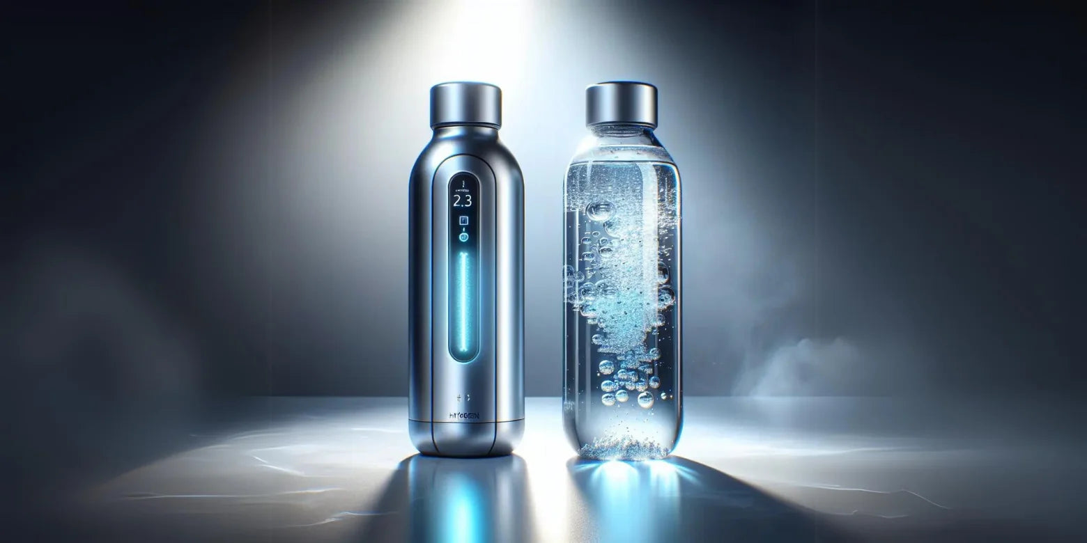 EVOLV H2GO vs. Glass Hydrogen Water Bottle